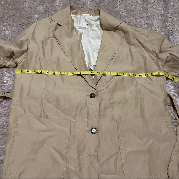 Wilfred linen blend beige blazer with belt - Picture 5 of 9